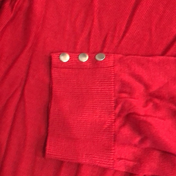 Red Open Cardigan - Picture 3 of 6